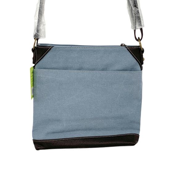 Chala Turtles Canvas Crossbody Tote Bag Purse NWT - Picture 5 of 8